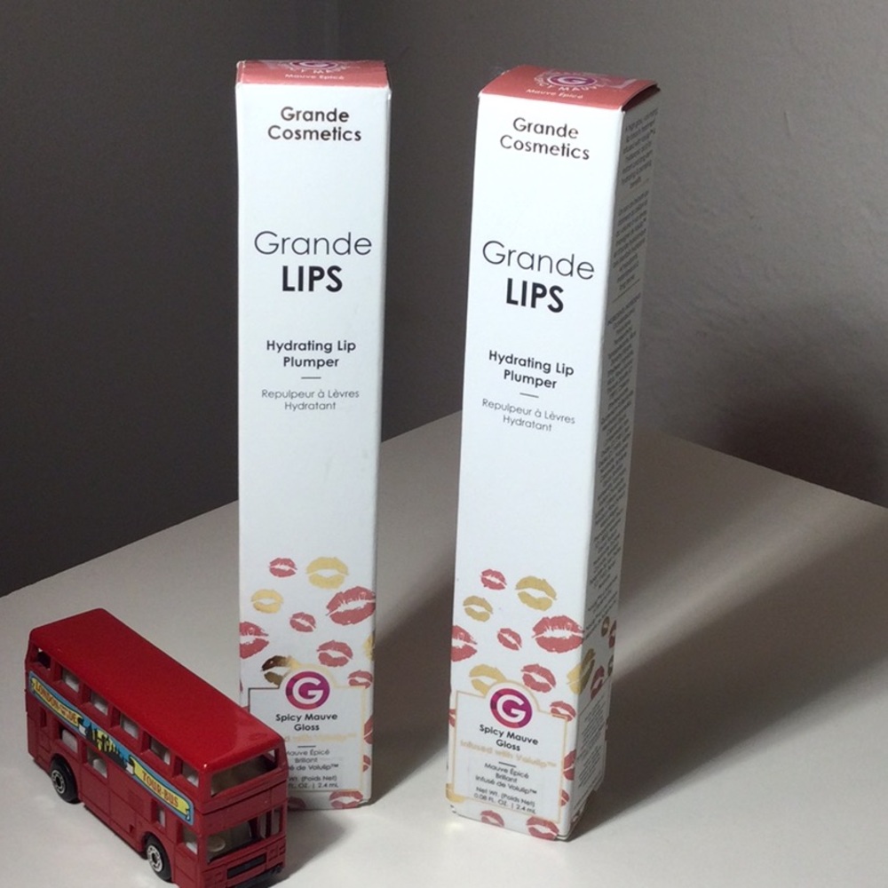 Grande Cosmetics Hydrating Lip Plumper in Spicy Mauve.   Set of two.